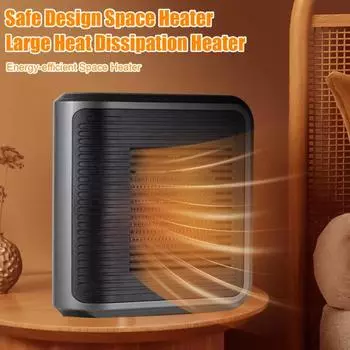 Обогреватель для использования в помещении 800 Вт Быстрый нагрев Функция таймера Защита от перегрева Цифровой дисплей Безопасный Маленький