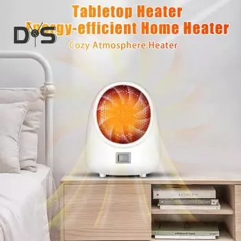 Обогреватель для помещений Компактный дизайн Энергосберегающий Низкий уровень шума Равномерный обогрев Машина для обогрева помещений в холодную погоду US Plug белый