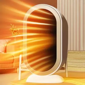 Обогреватель для помещений с усовершенствованной защитой двигателя от перегрева. Быстрый нагрев. Регулируемая низкая температура. UK бежевый