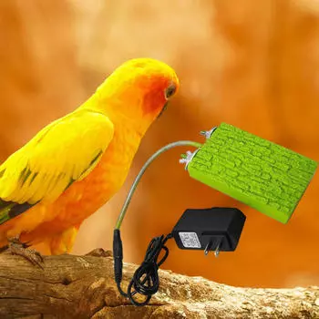 Обогреватель для птичьей клетки, грелка для окуня, 95–109 °F, зима, 5 Вт, теплая платформа, регулируемая температура для черепах