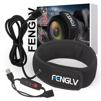 Обогреватель линз с температурой ночной росы линзы инея типа FENGLV [Улучшенная версия] Контроллер против конденсации, 3-уровневая регулировка, удаление,