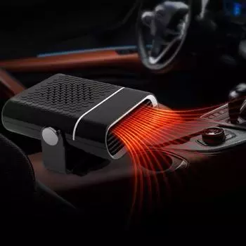 Обогреватель лобового стекла Многофункциональный сильный ветер Компактный размер 12 В 24 В Портативный автомобильный обогреватель для A
