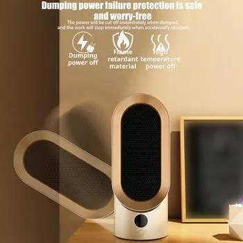 Обогреватель помещения Огнестойкий Защита от перегрева Быстрый эффективный обогрев Низкий уровень шума Портативный обогреватель