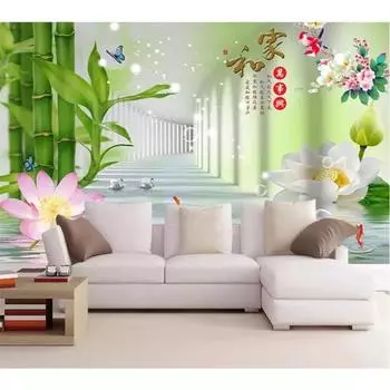 Обои 3D Bamboo Background Wall Papers Home Decor Wall Murals 200 cm(W) x 140 cm(H)