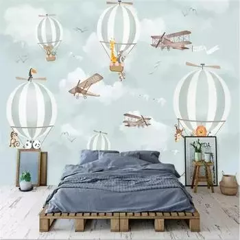 Обои 3d фотообои мультфильм воздушный шар фон обои домашний декор 3d обои 200 cm(W) x 140 cm(H)