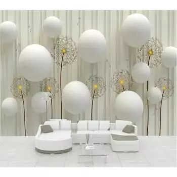 Обои 3d Mural Фон Настенная Живопись Шар Одуванчик Обои Домашний Декор 3d Обои 200 cm(W) x 140 cm(H)