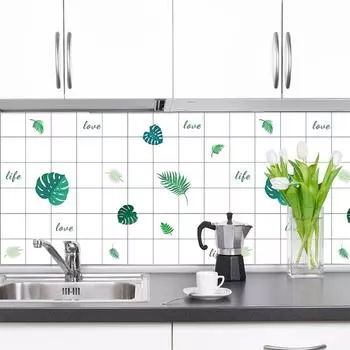 Обои 60 смКухонные масляные и термостойкие самоклеящиеся водонепроницаемые и влагостойкие классические настенные наклейки для дома 60cmX1m