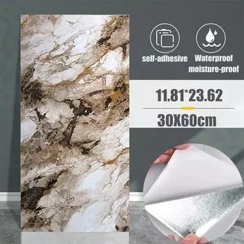 Обои DIY Самоклеящаяся плитка Ванная Кухня Гостиная Водонепроницаемые Влагостойкие Наклейки На Стены Обои Украшения Дома 30cmX60cm-10PCS