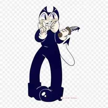 Обои для рабочего стола «Bendy And The Ink Machine» Cuphead, термопереносная печать, виниловые нашивки, наклейки для одежды, аппликации «сделай сам», моющиеся нашивки