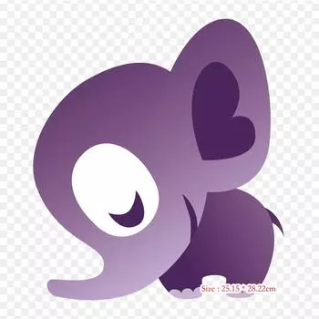 Обои для рабочего стола Elefante Roxo Elephant, термопереносная печать, виниловые нашивки, наклейки для одежды, аппликации «сделай сам», моющиеся нашивки