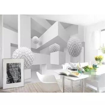 Обои фреска 3d геометрический глобус современная архитектура пространство ТВ фон обои домашний декор 3d обои 200 cm(W) x 140 cm(H)