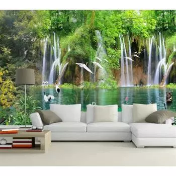 Обои Птица 3d Mural Гостиная 3d Диван Фон Обои Домашний Декор 200 cm(W) x 140 cm(H)