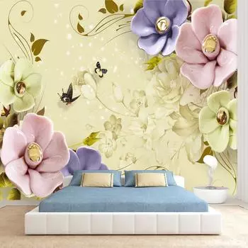 Обои Съемные цветы розы фотообои домашний декор для гостиной кафе фрески 200 cm(W) x 140 cm(H)