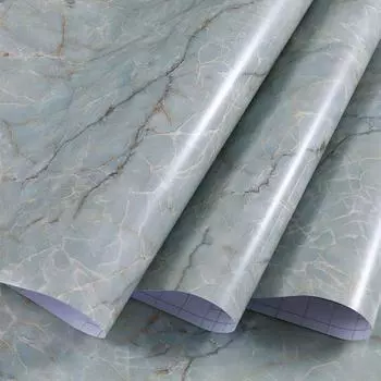 Обои с мраморной кожурой и наклейкой, самоклеящаяся контактная бумага, съемные водонепроницаемые обои для ремонта мебели 45cm*200cm