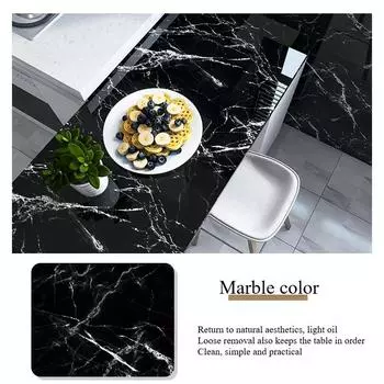 Обои самоклеящиеся бытовые утолщенные водонепроницаемые настенные наклейки для шкафов варочных панелей столешниц кухонные наклейки для смазывания прозрачный