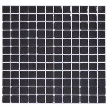 ОБОИ TAPETZ Мозаичная плитка Наклейка квадратного типа 5 штук 23,5 см (черный)
