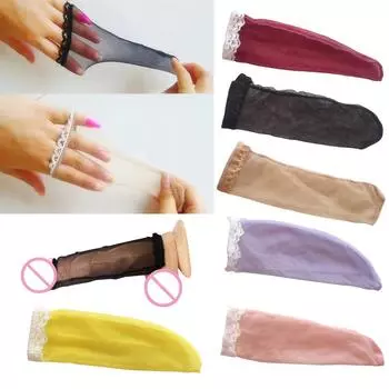 Оболочка полового члена, кружевные шелковые чулки, мужские игрушки для молодых, для взрослых