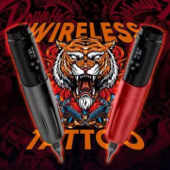 Оборудование для татуировки Новая светодиодная беспроводная ручка-аккумулятор «все в одном» Машина для вышивки татуировок