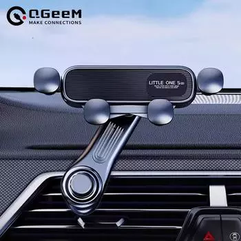 Обязательно к покупке в 2025 году! Революционный держатель для телефона в автомобиль с вращающимся на 360° металлическим крючком на вентиляционную решетку - преобразит вашу поездку чёрный