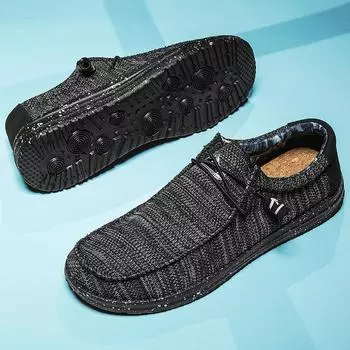 Обработка и изготовление на заказ летней новой сетчатой и удобной мужской обуви большого размера, легкой и модной повседневной обуви для мужчин. 40 синий