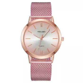 Обработка и настройка европейских и американских простых модных женских часов с постепенным изменением, кварцевых часов с пластиковым ремешком белый