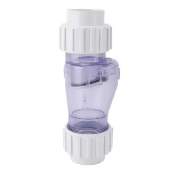 Обратный клапан для бассейна Профессиональный 1,5-дюймовый прозрачный обратный клапан для бассейна Оборудование для бассейна