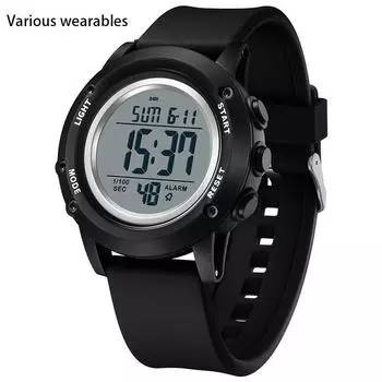 Обратный отсчет Мужские студенческие электронные часы мужские многофункциональные спортивные водонепроницаемые часы с двойным дисплеем