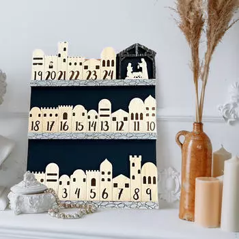 Обратный отсчет Рождество Христово Адвент Календарь Украшения для дома Настольные подарки Коллекционирование