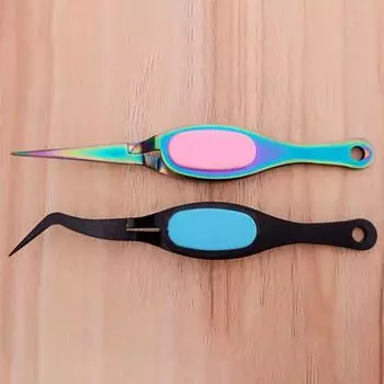 Обратный пинцет, жесткий, простой в использовании, стильный, удобный, простой инструмент для красоты, длительный срок службы ногтей 1