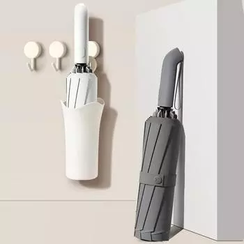 Обратный зонт для мужчин и женщин складной большой зонт от дождя ветрозащитный сильный светоотражающий простой большой автоматический зонт для гольфа 10K белый