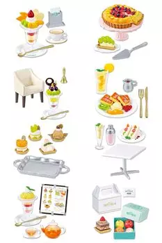 Образец серии Petite FRUITS PARLOR 1BOX В115 x Ш70 x Г60 мм Изготовлен из ПВХ-пластика, прибл.