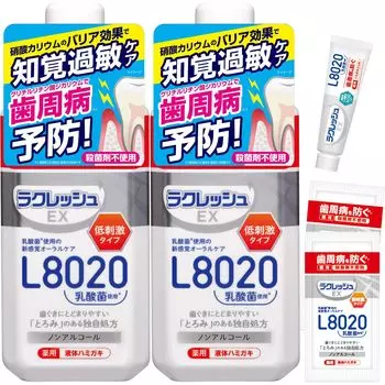 Образец упаковки Gex LACRESH EX жидкая лечебная зубная паста L8020 с молочнокислыми бактериями 280 мл Без дезинфицирующего средства Загущающая формула Проникает в каждую щель