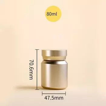 Образец упаковки таблеток, бутылка, контейнер для таблеток, упаковщик, пластиковые банки, капсулы, бутылки с крышкой для таблеток, еды, конфет 80ML золотой
