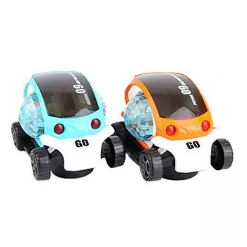 Образовательная 3D вращающаяся машина автоматическая специальная электрическая игрушка для детей музыкальная игрушка для малышей зелёный