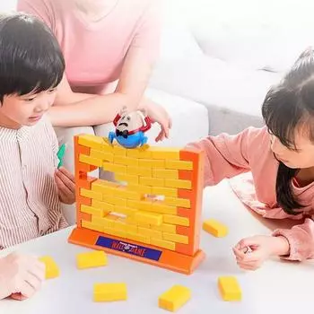 Образовательная игра-головоломка для вечеринок «Разрушение стен» из пластика для детей, игрушки для мальчиков жёлтый