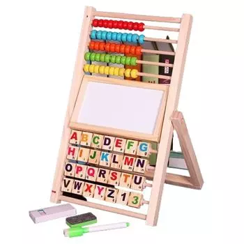 Образовательная игрушка Абакус Кумон Деревянные счеты Двусторонняя доска для рисования Счетная обучающая игрушка для раннего обучения детей Домашнее обучение