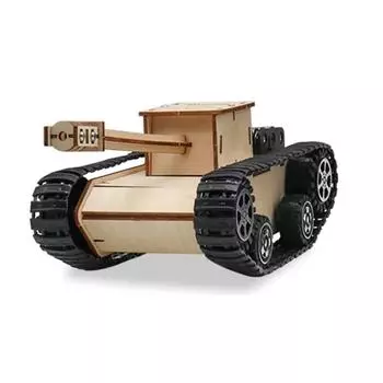 Образовательная игрушка Модель танка Технология Экспериментальная наука Деревянный паровой самодельный сборный пазл Учебные пособия G20