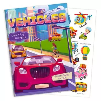 Образовательная мультяшная игрушечная машинка наклейка книга детская награда наклейка декоративная наклейка