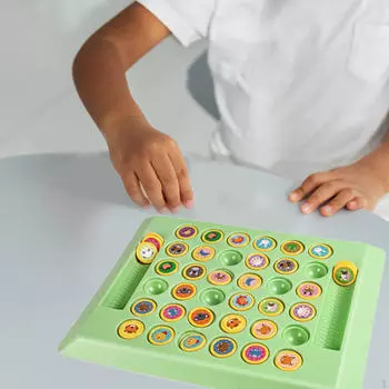 Образовательная настольная игра «Шахматы с переворотом» с карточками памяти для семейного отдыха Animal pattern