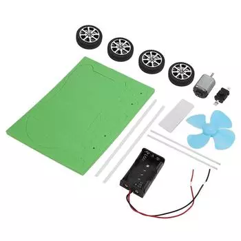 Образовательная самодельная модель ветроэнергетического автомобиля для детей, самодельная сборная игрушка