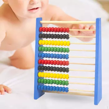 -Образовательные игрушки, детский счет со 100 разноцветными бусинами, рамки, развивающие игрушки
