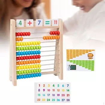 Образовательные счеты для детей, математические деревянные игрушки, обучающие инструменты, расчетная рамка
