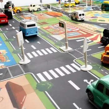 Образовательные учебные пособия Коврик для парковки автомобиля Карта городского движения Игровой коврик Детский игровой коврик map