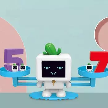 Образовательные весы для баланса Милые животные Мультфильм Родитель Ребенок Интерактивные Математические Просветительские Игрушки