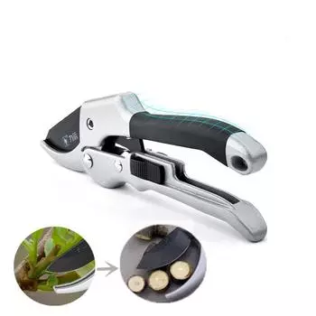 Обрезка растений, садоводство, 20 см, садовые ножницы с трещоткой, ручной секатор, наковальня, ножницы, обрезка, секатор, куст, инструмент для сада белый