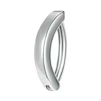 Обруч для пирсинга живота, шарнирное кольцо для пупка, 10 мм, унисекс, нержавеющая сталь, аксессуар-штанга Argent