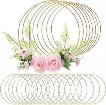 Обруч для рукоделия макраме «сделай сам», свадебный колокольчик, подвесной 10 шт., аксессуары для украшений 4/8/12 дюймов 10cm-10pcs золотой