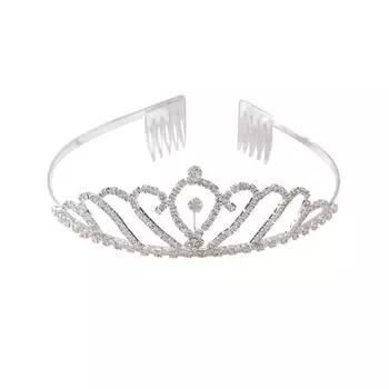 Обруч для волос для женщин и невесты, ободок для волос со стразами, головной убор принцессы