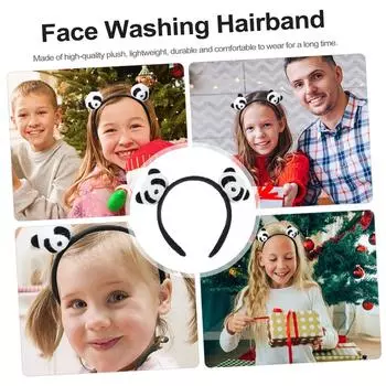 Обруч для волос Милый плюшевый мультяшный головной убор с животными Милая кукла, моющее лицо со свежим темпераментным обручем One Size