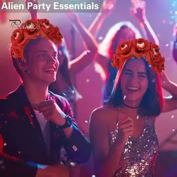 Обруч для волос на Хэллоуин, ручная работа, имитация глазного яблока, повязка на голову в виде розы, ужасная эластичная повязка на голову, аксессуар для защиты головы красный